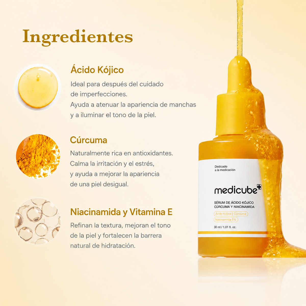 MEDICUBE ACIDO DE CÚRCUMA + ENVIO GRATIS