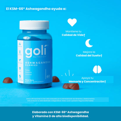 COMBO GOLI ASHWAGANDHA & VINAGRE DE MANZANA + ENVÍO GRATIS